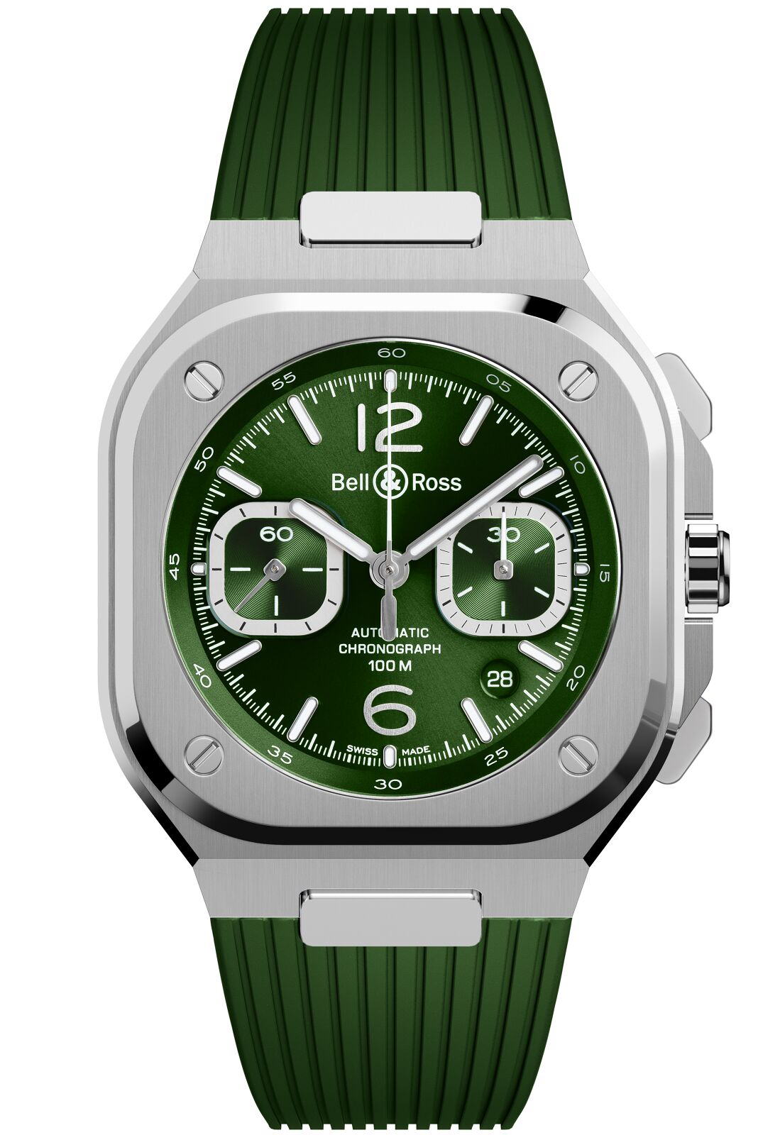 BR 05 CHRONO GREEN STEEL